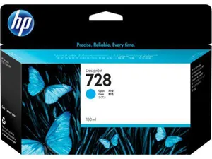 HP Original Ink F9J67A, HP 728, cyan, 130ml, HP DesignJet T730, DesignJet T830, DesignJet T830 MFP